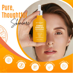 DERMAXGEN Vegan hyaluronic acid serum application shot for quick absorption.