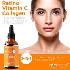 Dermedicine serum texture closeup shows smooth gel texture ideal for quick absorption.