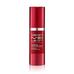Dermelect ConfidenceCrease Concentrate bottle angled to reveal sleek, premium design