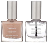 Dermelect Natural Nail Repair Base Coat strengthens nails damaged by gels and acrylics.