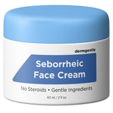 Dermgentle seborrheic dermatitis face cream pump for gentle hydration.