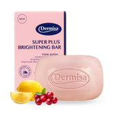 Dermisa Super Plus Brightening Bar front view for daily hydrating cleansing.