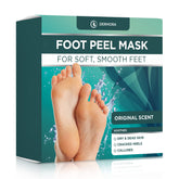 DERMORA Foot Peel Mask pack-4 front view highlights brand and gift-ready packaging