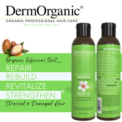 DermOrganic Argan Oil blend creates soft, silky finish and natural glow.