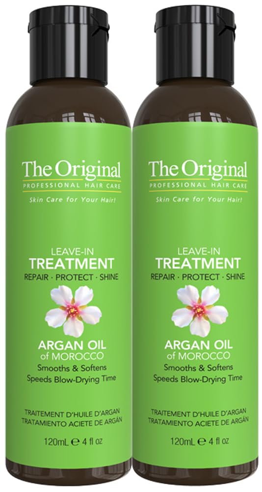DermOrganic huile argan original – le flacon 4 oz revitalise les cheveux en profondeur.