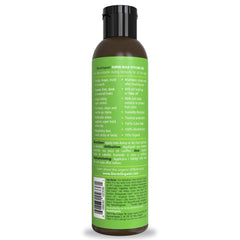 DermOrganic Super Hold gel in hand shaping hair for firm style.