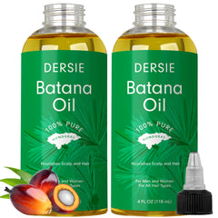 Dersie Batana Oil bottle closeup for nourished scalp