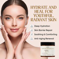 Dersie balm applied to face, body, and hands for daily moisture.
