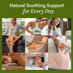 Dersie Frankincense Balm application hand demonstrates targeted massage on neck and shoulders