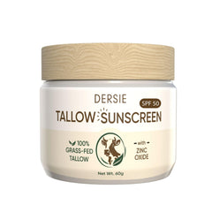 Dersie SPF 50 tallow sunscreen on the face balm for smooth daily protection.