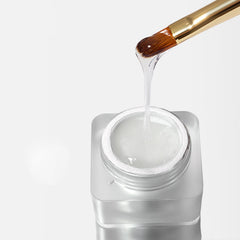 Desdemona 3D texture sculpting on gel nails adds dimensional effects.