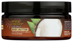 Desert Essence Coconut Body Butter jar delivering deep hydration