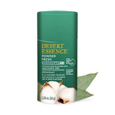 Desert Essence packaging showcases a 100% plastic-free design for eco-friendly care.