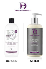 Design Essentials shampoo close-up shows creamy lather and cleansing action for natural hair