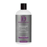Design Essentials Peppermint & Aloe Therapeutics AntiItch Shampoo bottle offering soothing scalp relief.