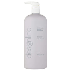 DESIGNLINE Super Silver Shampoo bottle front highlights color-safe moisture for blonde and gray hair.