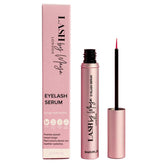 Detllou Lash by Maya Serum bottle close-up showing a gentle botanical formula for daily lash care.