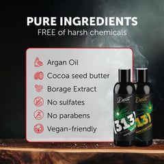 Argan oil and aloe vera ingredients highlight nourishing beard care