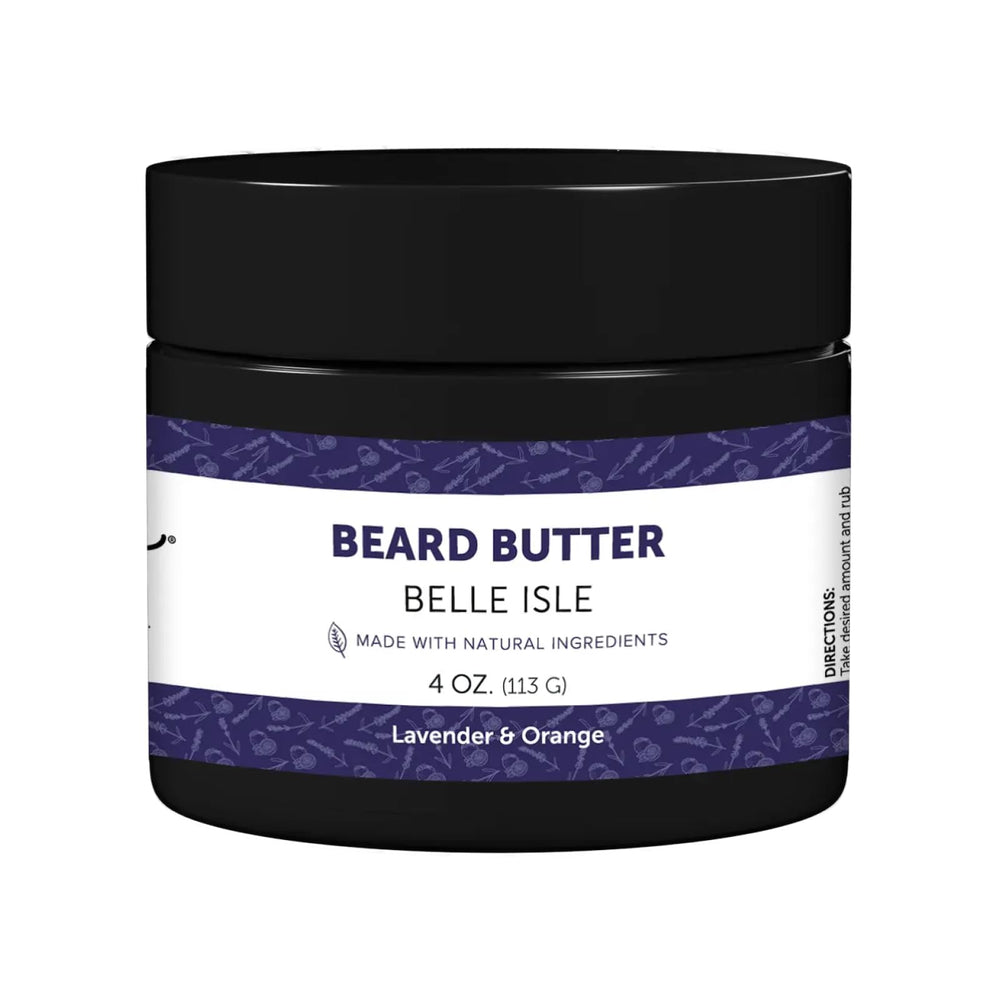 Detroit Grooming Co. beard butter Belle Isle tube, smooth and hydrated beard.
