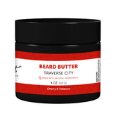 Detroit Grooming Co. beard butter jar front for rich hydration.