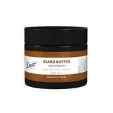 Detroit Grooming Co. Woodward Beard Butter bottle pour shows quick hydration benefits.