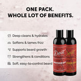 Detroit Grooming Co. Beard Conditioner bottle pour for easy conditioning and softer beard