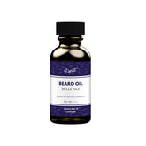 Detroit Grooming Co. beard oil bottle close-up delivering hydration for softer beard and skin.