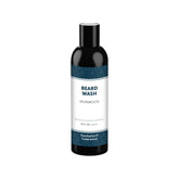 Detroit Grooming Co beard wash bottle on display shows deep cleansing.