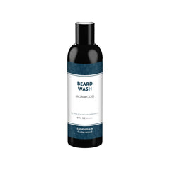 Detroit Grooming Co beard wash bottle on display shows deep cleansing.