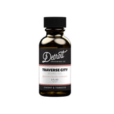 Detroit Grooming Co. Traverse City beard oil bottle provides deep hydration for beard and skin.