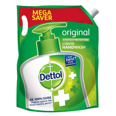 Dettol Liquid Hand Wash Refill Original 1500 ml packaging highlights value and convenience.