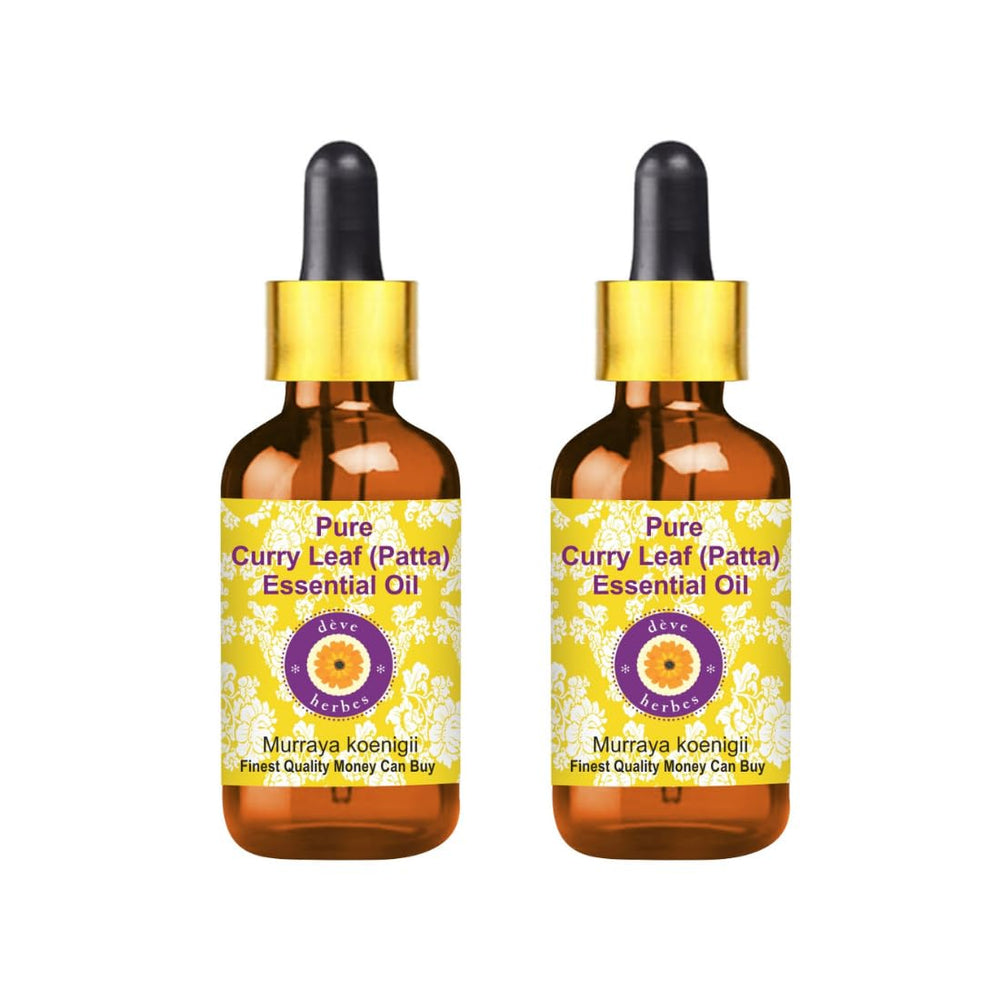 dève herbes curry leaf essential oil bottle with dropper for precise dilution