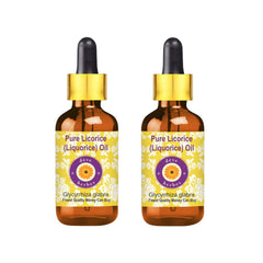 Deve Herbes Liquorice Oil bottle with pour spout for easy application