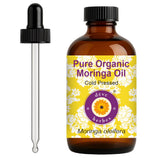 Deve Herbes Moringa Oil bottle with dropper for precise application and nourishment.