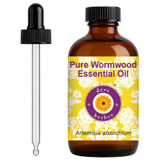 deve herbes wormwood essential oil bottle showcases pure steam-distilled botanicals for skincare