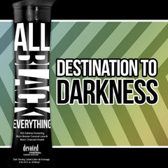 Devoted Creations All Black Everything packaging emphasizes premium skincare and convenience for tanning sessions.