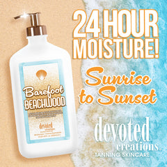 Devoted Creations Barefoot Beachwood texture closeup highlights rich cream.