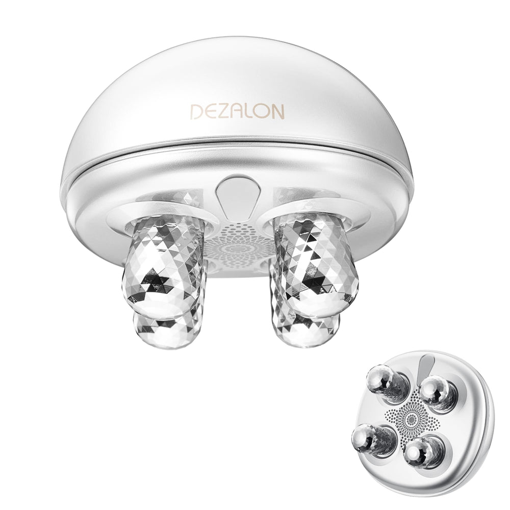DEZALON microcurrent facial device showing gentle treatment for a refreshed complexion.