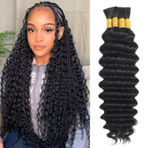 DFHIHCP deep wave braiding hair 20 inch for knotless braids, glossy and easy to manage.