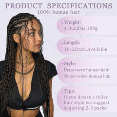 DFHIHCP virgin Brazilian braiding hair suitable for dyeing and styling, durable waves.
