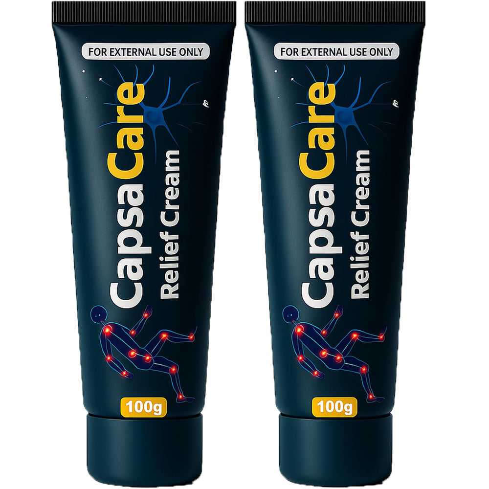 DFTLUUE Capsacare bottle and packaging for daily comfort and convenient application.