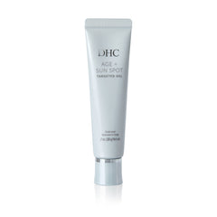 DHC Age + Sun Spot Targeted Gel bottle shot showing sleek packaging for brightening routine