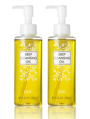 DHC Deep Cleansing Oil bottle closed, ready for daily makeup removal.