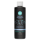 DHS T Gel Shampoo bottle demonstrates deep cleansing for a healthier scalp