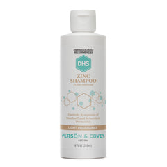 DHS Zinc Shampoo bottle front view for dandruff care.