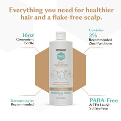 DHS Zinc Shampoo label closeup highlighting panthenol