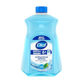 Dial antibacterial hand soap front bottle with spring water scent and moisturizer.