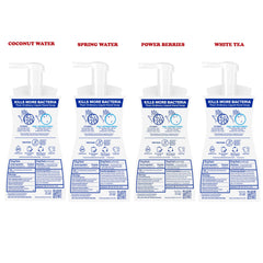 Dial foaming hand wash white tea provides subtle scent and skin comfort after washing.
