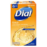 Dial Gold antibacterial soap six-pack bars for everyday washing