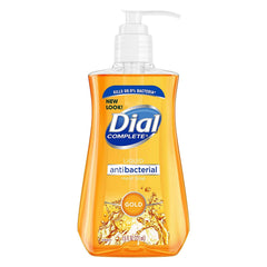 Dial Liquid Antimicrobial Soap pump bottle front view for quick hand cleansing.